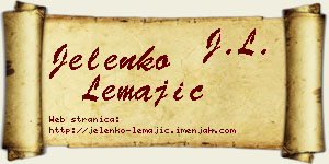 Jelenko Lemajić vizit kartica